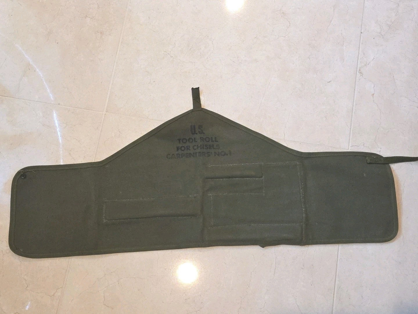 US military U.S. forces 1951 WW2 rarity canvas tool roll case