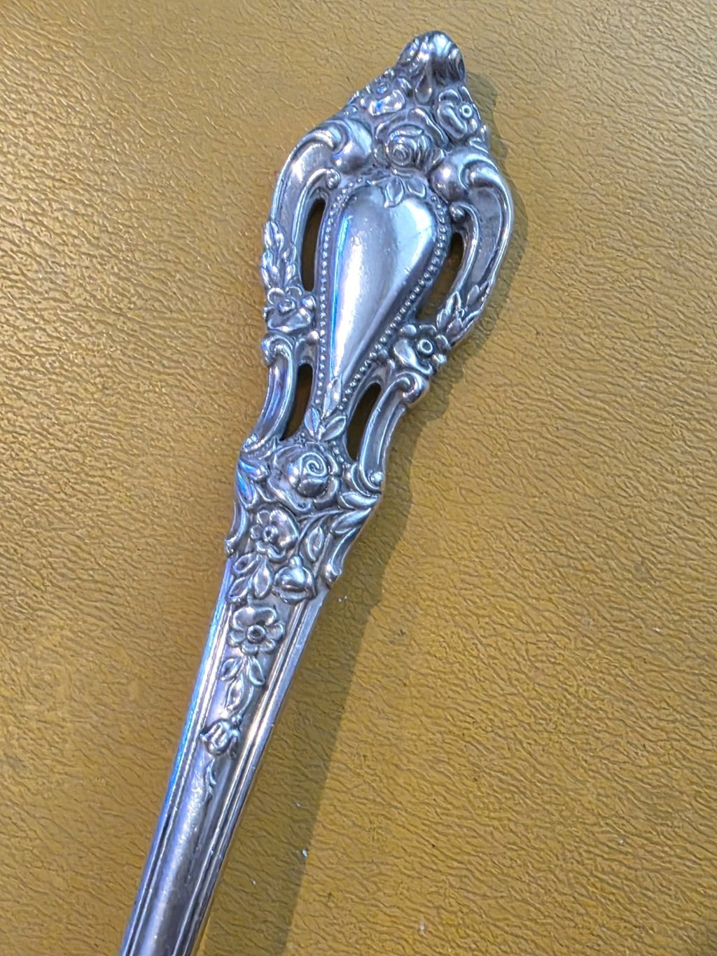 Eloquence by Lunt Sterling Silver Serving Spoon Pierced Original 8 1/2"