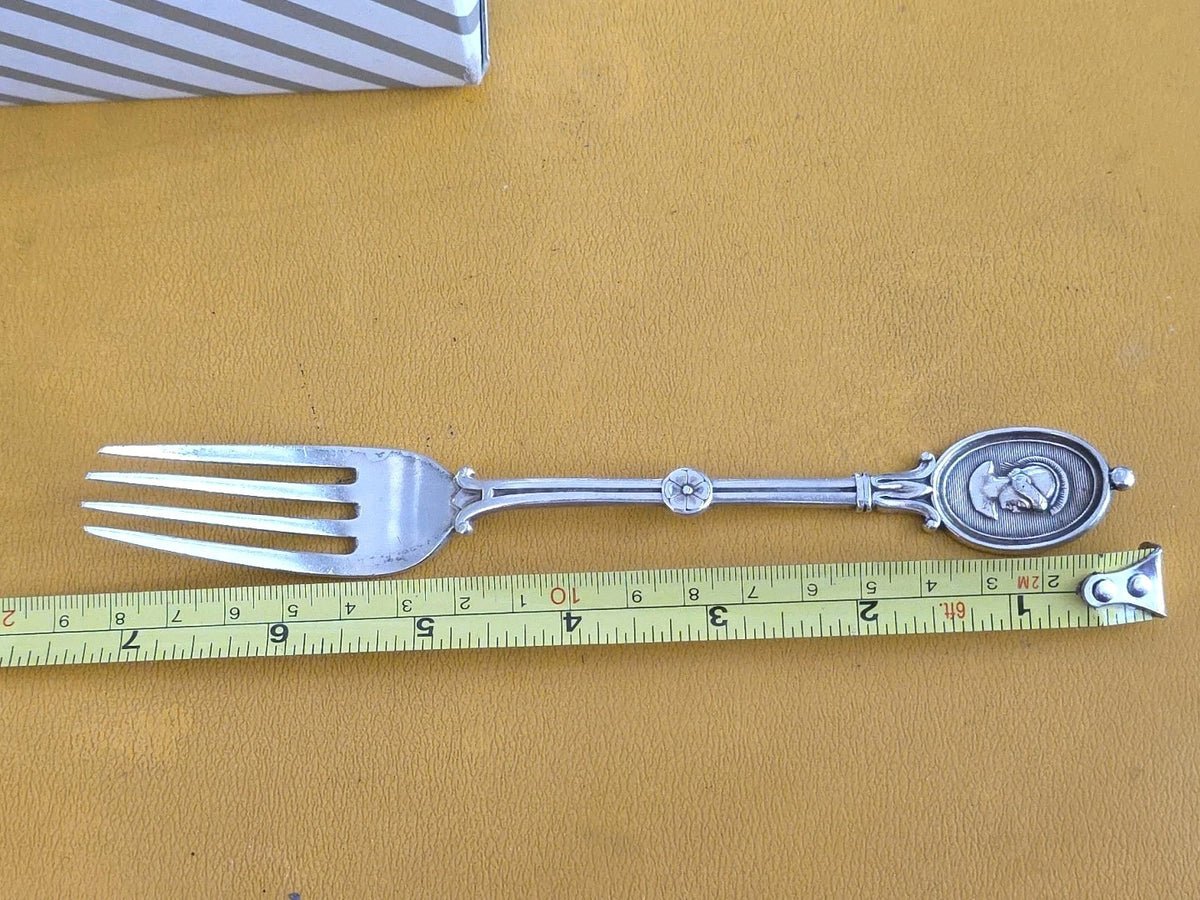 Medallion By Wendt For Ball Black Co.  Sterling Silver Dinner Fork 7 "