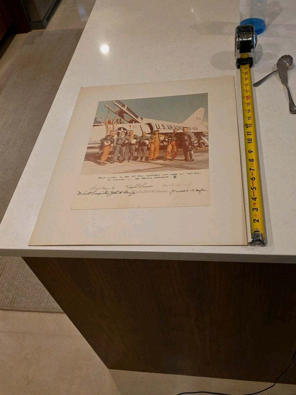 Rare Mercury 7 Astronauts Signed Photo