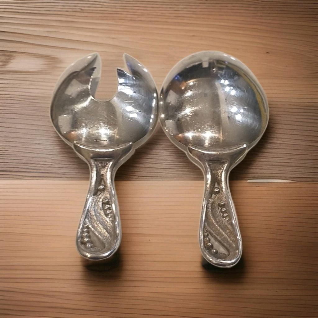 Vintage Napier Silver Plate 2pc Salad Serving Spoon & Fork