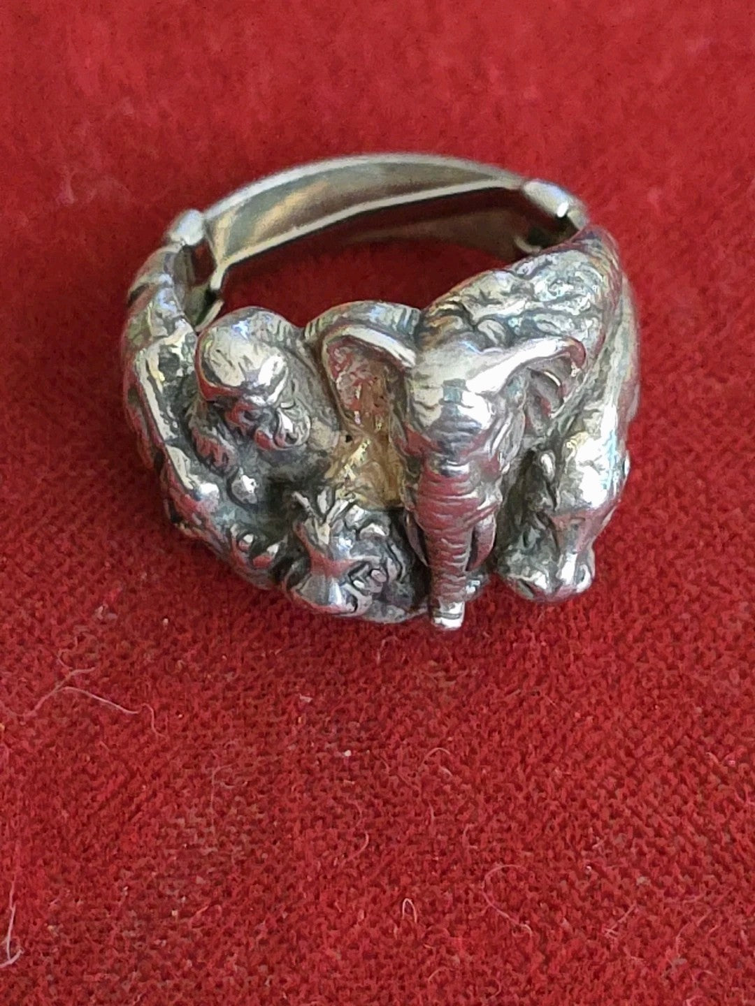 KABANA ANIMAL RING STERLING SILVER SIZE 6.25