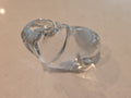 Vintage Signed Dansk Full Lead Crystal Walrus Paperweight Sculpture