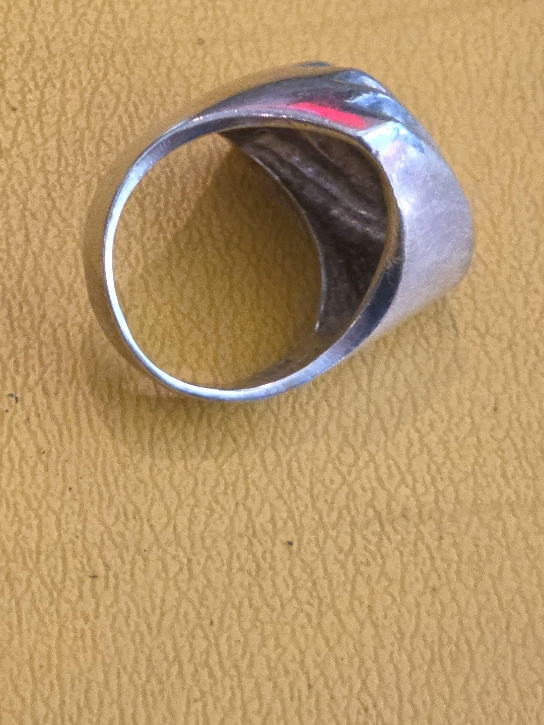 Mexico Sterling Silver Wavy Grooved Ring Size 9
