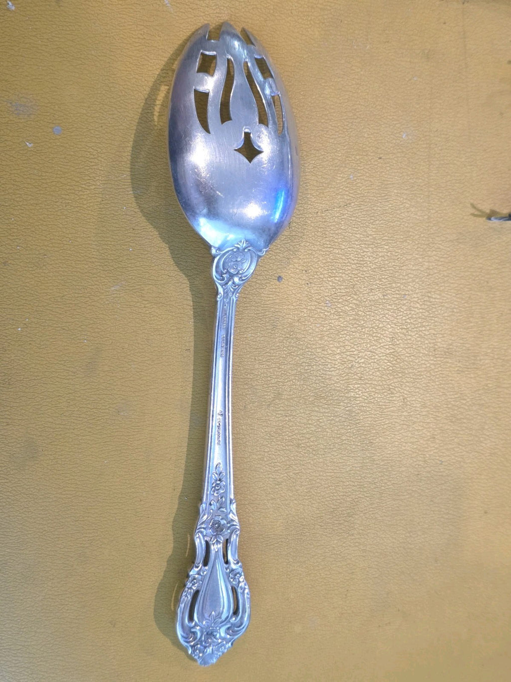 Eloquence by Lunt Sterling Silver Serving Spoon Pierced Original 8 1/2"