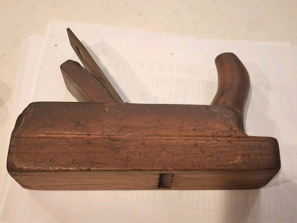Antique 1800's F.W.B. Gebr Busch Gusstahl German Horned Smooth Plane 8.5”