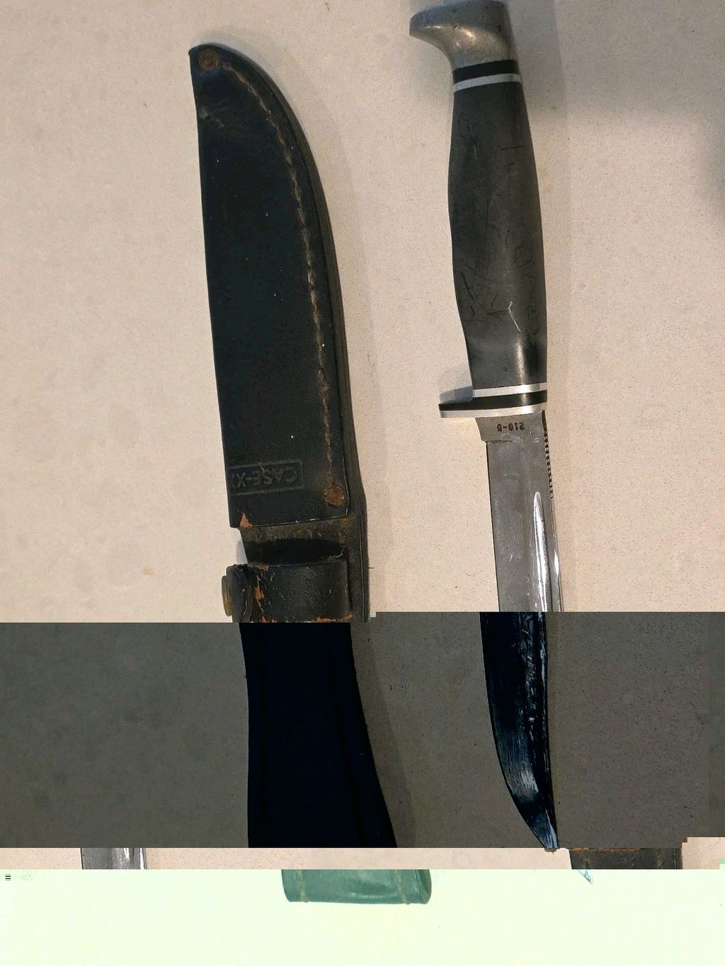 Vintage Case XX 216-5 Bowie Hunting Knife w/Sheath