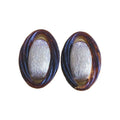 Christian Dior Vintage 1980s Logo Long Oval Hoop Statement Drop Clip, Earrings