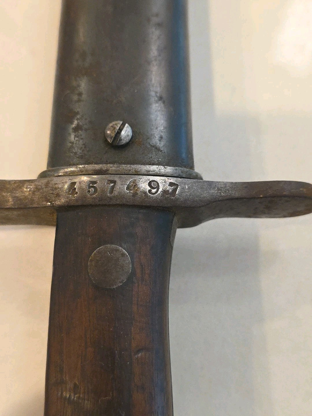 WWII German K98 Mauser Bayonet Waffenfabrik Neuhausen & Sheath