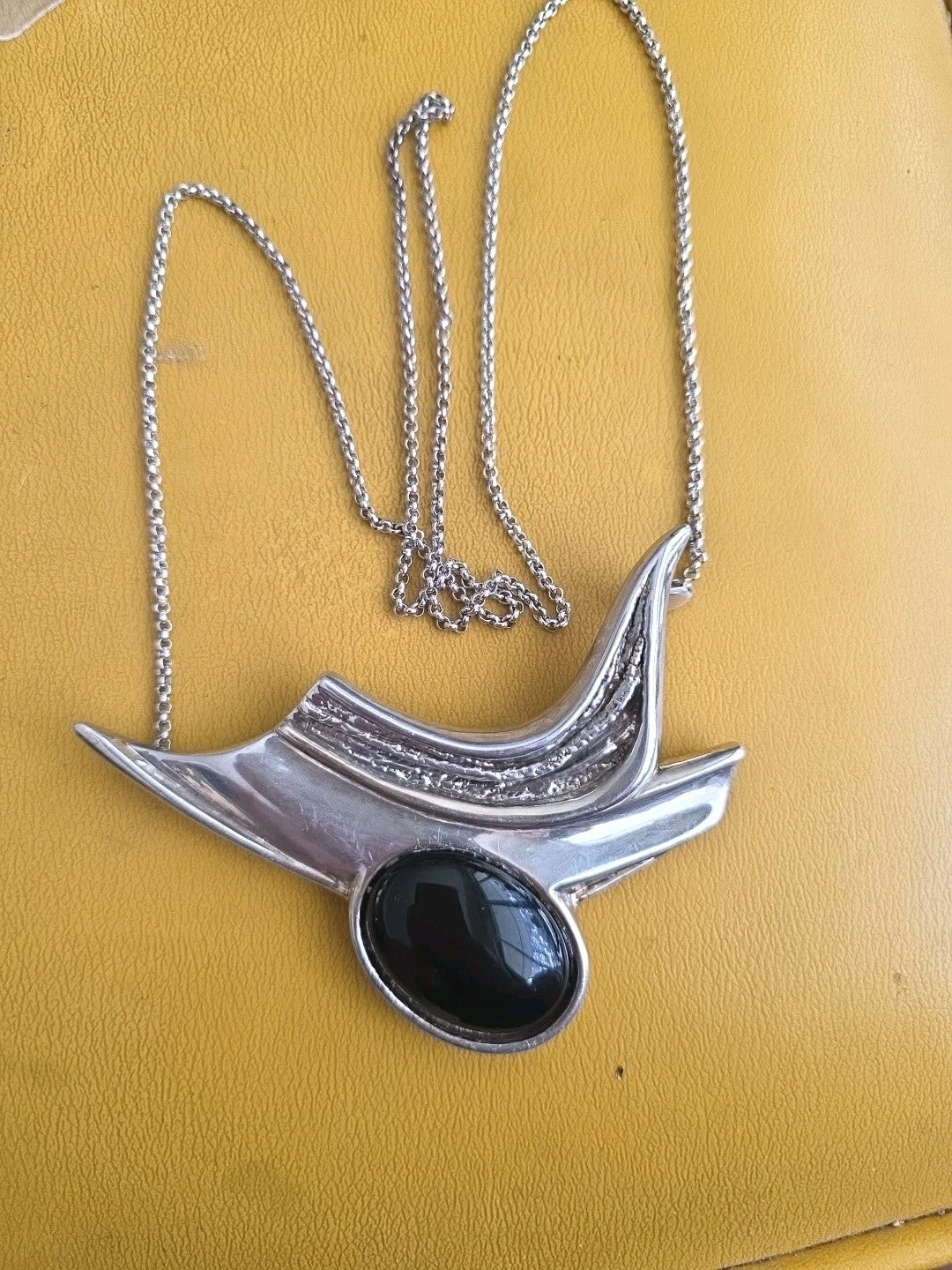 BAR-ON Nurit & Shashaan .925 Modernist Necklace, Pendant, or Brooch Pin