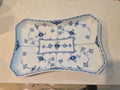 Royal Copenhagen Blue Fluted Half Lace Rectangular Tray Platter 716D  9 1/2"