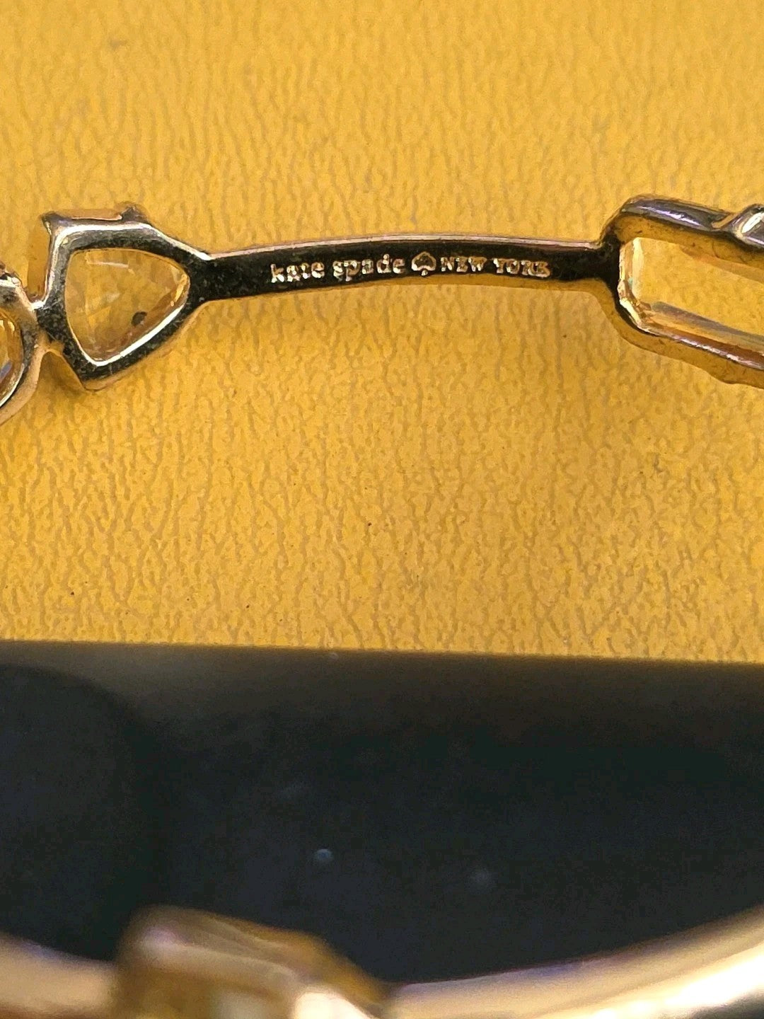 Kate Spade Gold Bracelet Yellow Crystal Accents