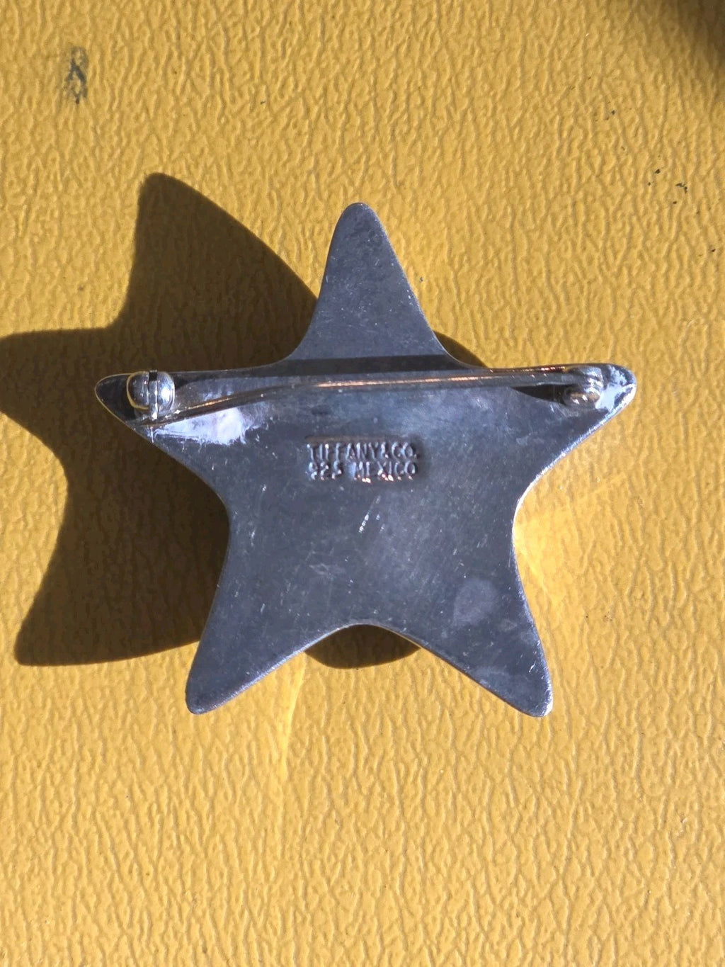 Vintage Tiffany & Co 925 Sterling Silver Star 1.5” Pin / Brooch 10.15 g. VG Cond