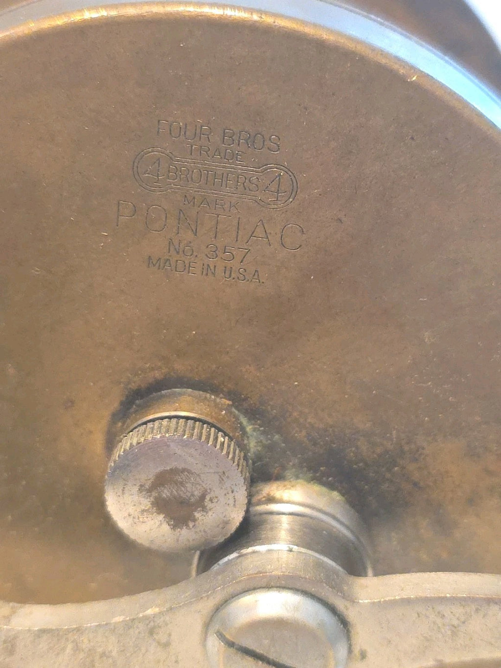 Rare Brass Four Brothers  Pontiac  No 357 Reel