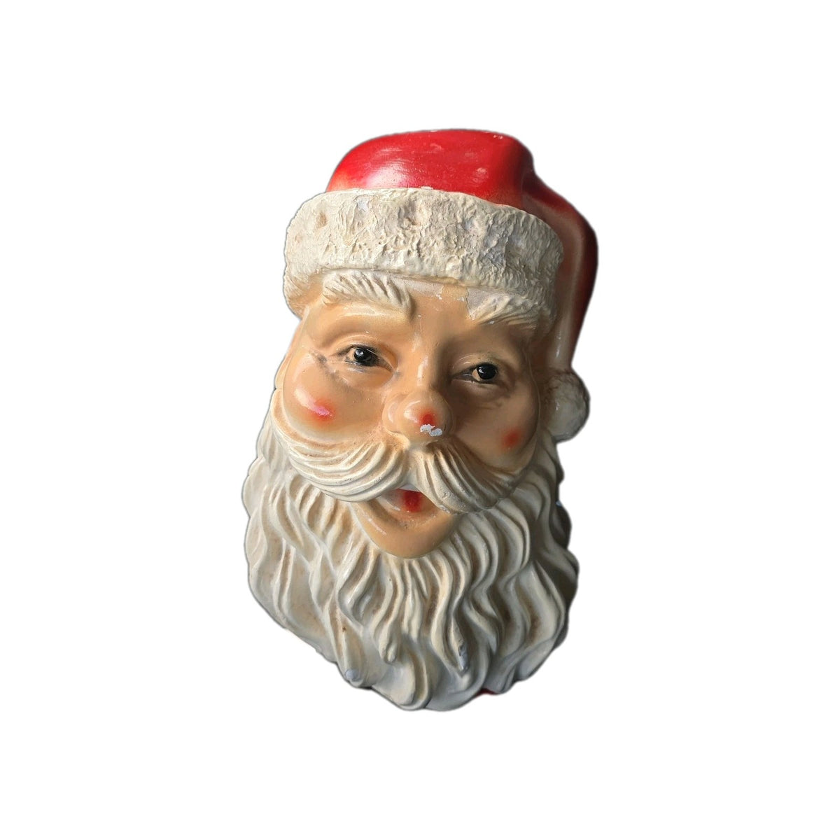 Vintage Awesome 1960 Santa Head Chalkware Bank By Silvestri Bros