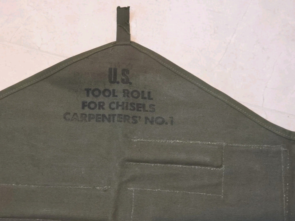 US military U.S. forces 1951 WW2 rarity canvas tool roll case