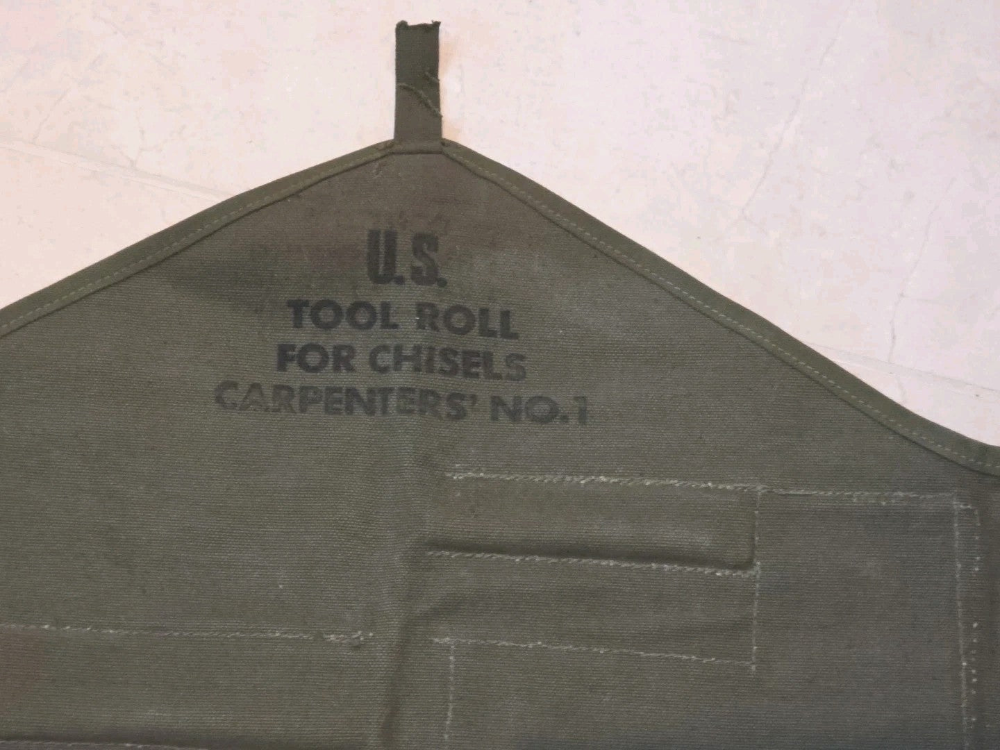 US military U.S. forces 1951 WW2 rarity canvas tool roll case