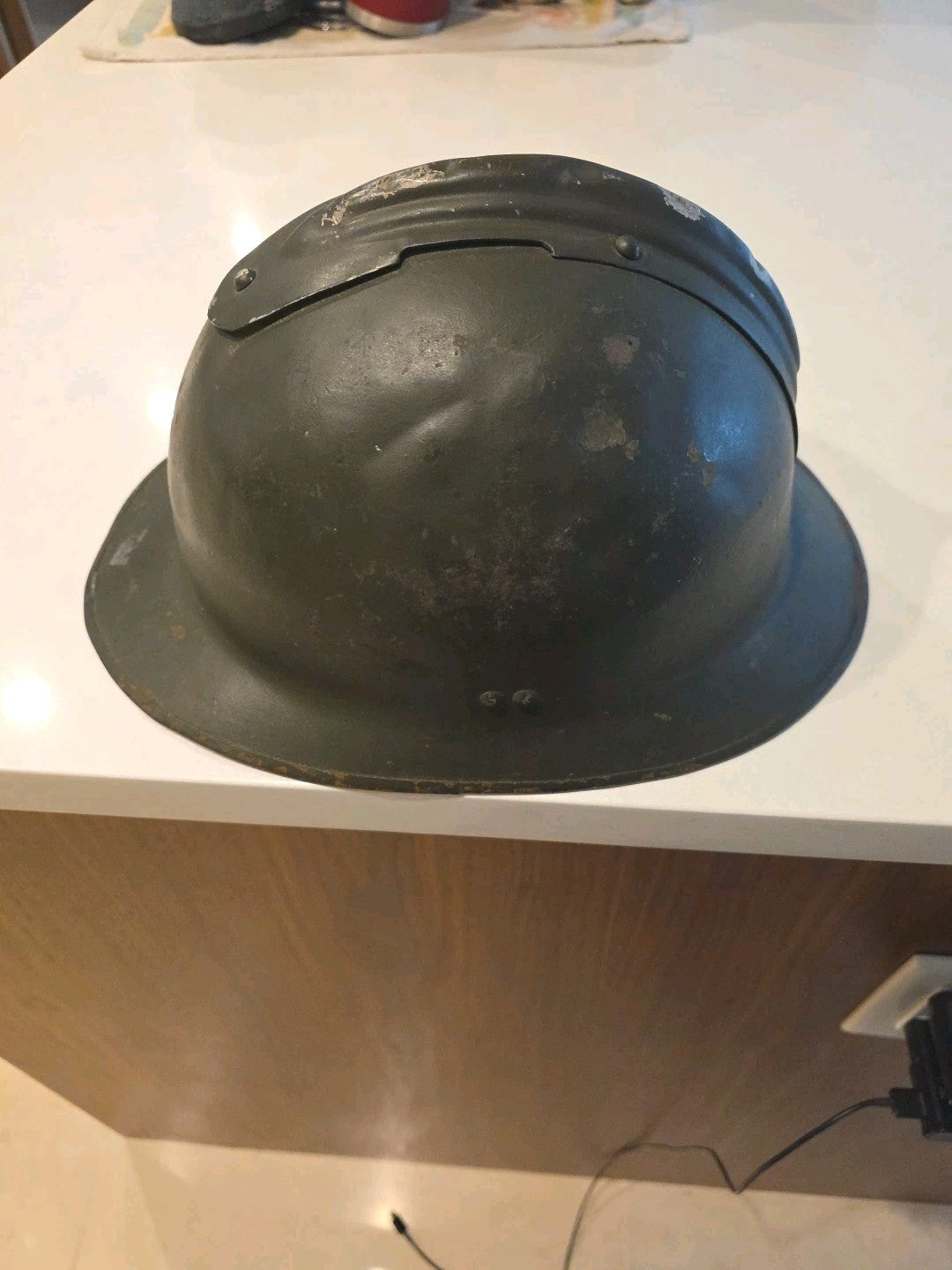 Belgian M1 Adrains World War II  Militray Combat Helmet