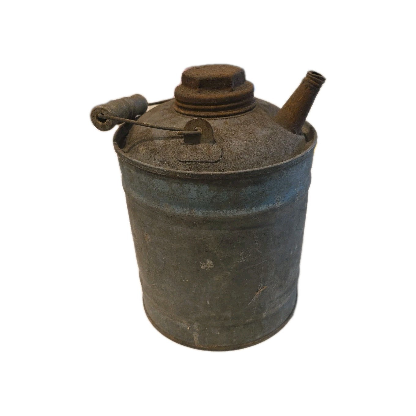 Vtg Canco Mini Small Gas Gasoline Oil Farm Station Farmhouse Metal Wood Tin Can
