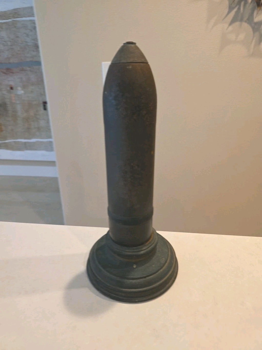 SNEAD & COMPANY 1918 WWI Victory Lamp 75MM Shell TRENCH ART