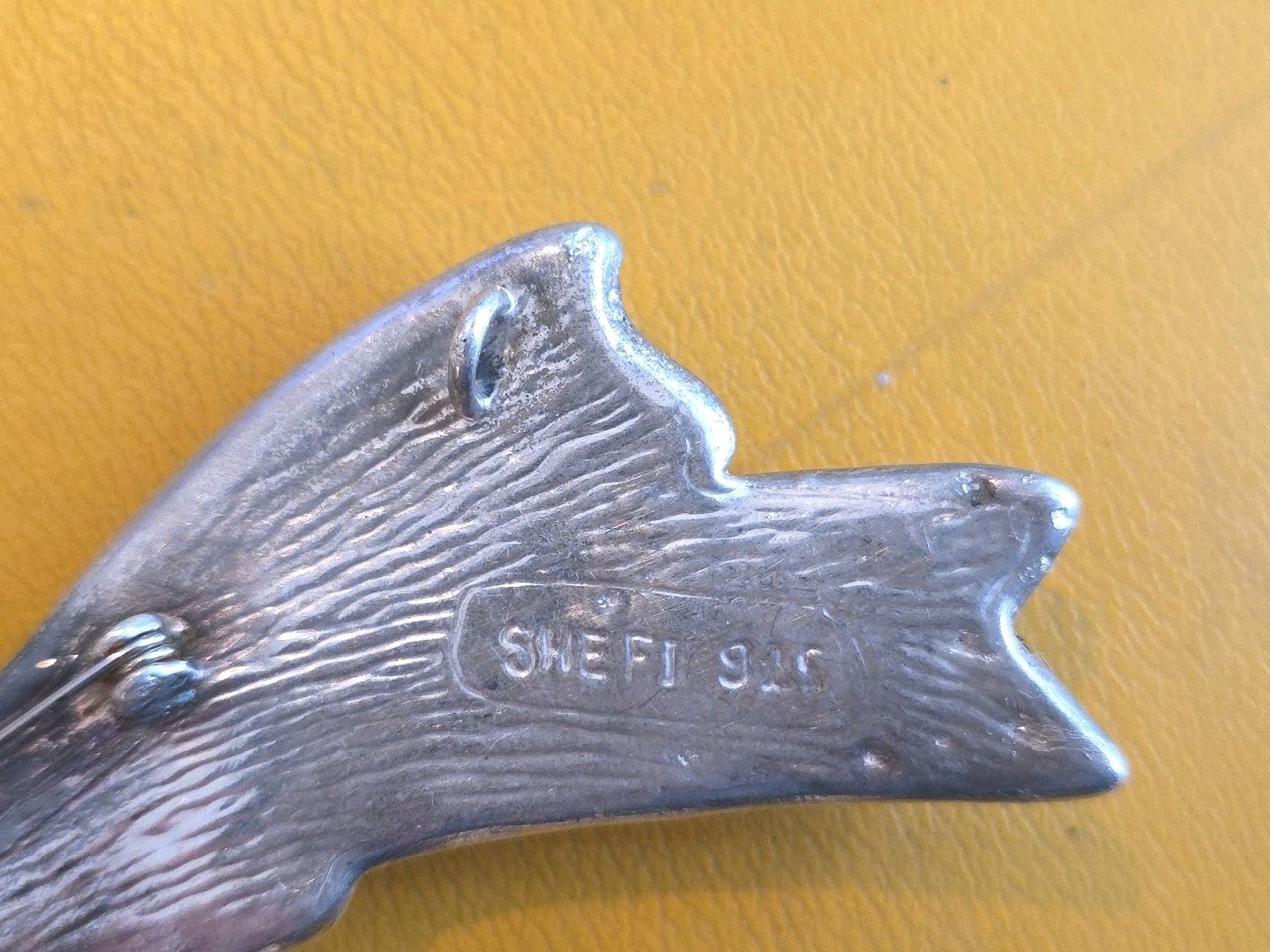 SHEFI ISRAEL 925 Silver  Vintage Sculpted Large Bow Brooch Pin