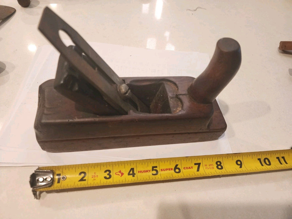 Antique 1800's F.W.B. Gebr Busch Gusstahl German Horned Smooth Plane 8.5”