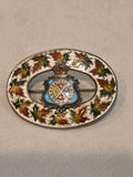 Sterling 1904 Enamel Pin Condordia Salus Antique Richard Hemsley Montreal Canada