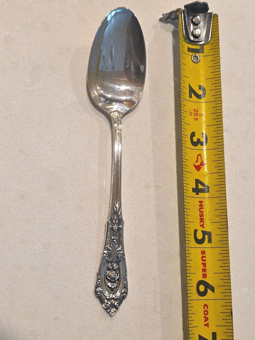 Wallace Rose Point 1934 Sterling 6” Spoon