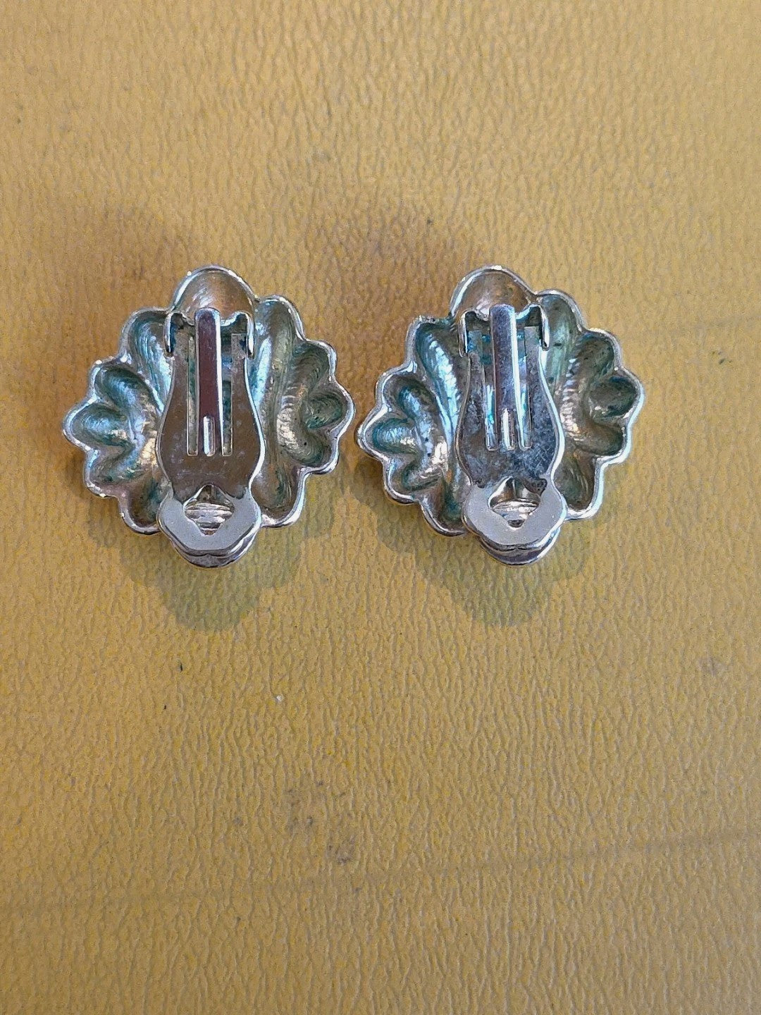 Vintage Large Gold-Plated Clipon Earrings