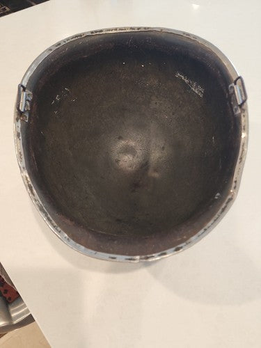 WWII US Army M1 Front Seam Swivel Bail Pot Helmet