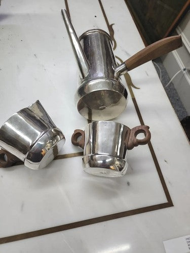 William Spratling Sterling Silver Tea Coffee Espresso Hot Coco Pot Set modernist