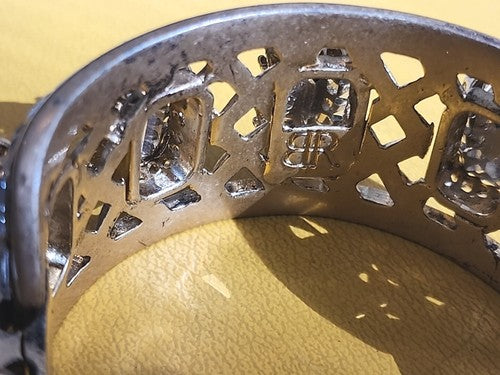 BR Banana Republic Highly Detailed Art Deco Fashion Jewelry Bracelet Cuff