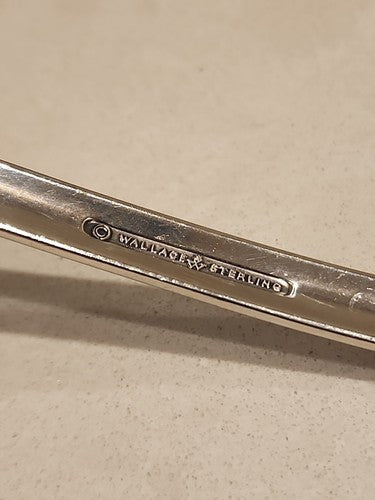Wallace Sterling Aegean Weave Gravy Ladle 6 1/2" No Monogram