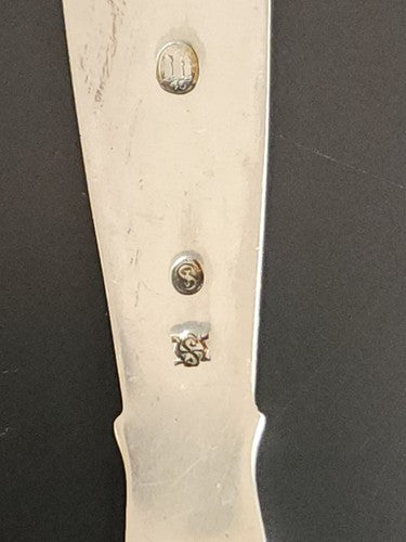 Embedded Commemorative Danish Silver Coin Spoon Christian x Konge 1870-1945
