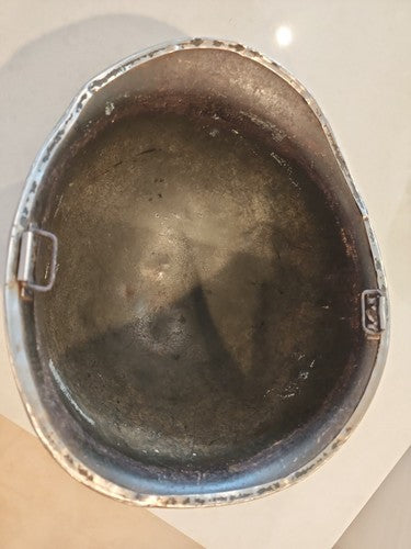 WWII US Army M1 Front Seam Swivel Bail Pot Helmet