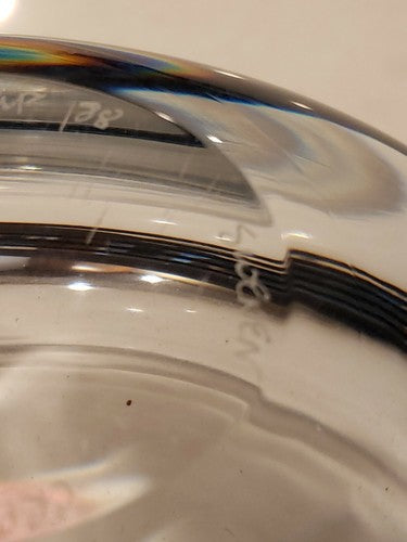 Gullaskruf Art Glass Vase Sweden SIGNED 7" x 5" x 5"