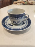Royal Copenhagen Tranquebar Blue Espresso Cup & Saucer 2124