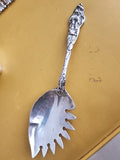 Antique Sterling Silver Macaroni Server 9 1/2"