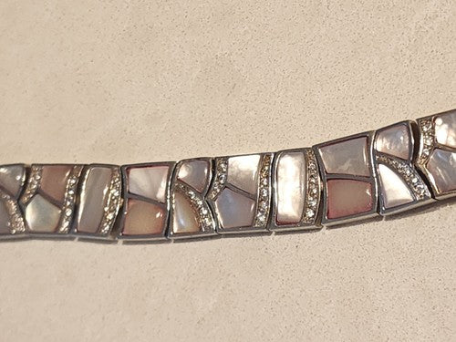 Beautiful SETA Sterling Silver 925 CZ Diamond Bracelet & Pendant
