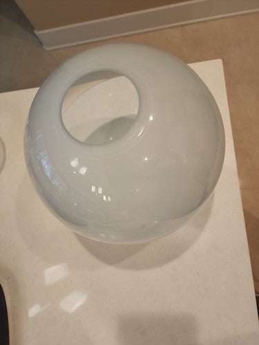 BARBINI Signed 13" Globe Orb Vase Murano MCM Art Glass Anthropomorphic Shape