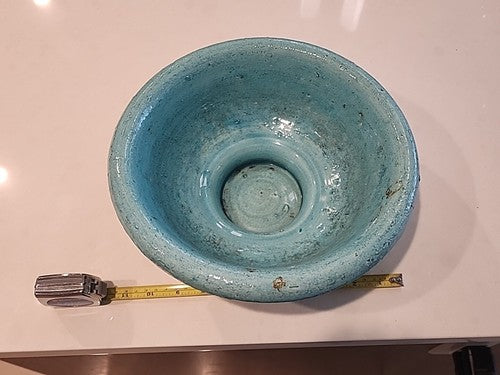 Blue Porcelain Italy Italian Pottery 10" Vase Planter Pot