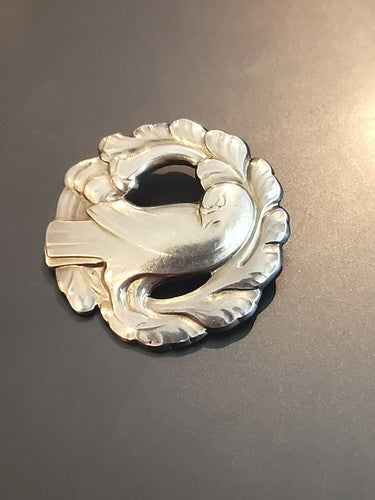 Georg Jensen Sterling Silver Dove Brooch #165.
