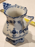 Royal Copenhagen Blue Fluted Full Lace Creamer #1032