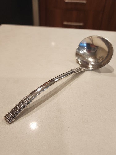 Wallace Sterling Aegean Weave Gravy Ladle 6 1/2" No Monogram