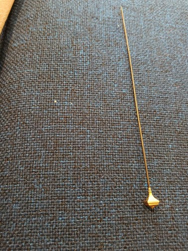 VICTORIAN 10K GOLD STREET LAMP HAT PIN STICK PIN