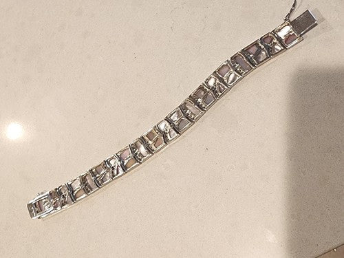 Beautiful SETA Sterling Silver 925 CZ Diamond Bracelet & Pendant