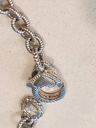 Judith Ripka Sterling Silver Diamonique Dew Drop 18" Necklace