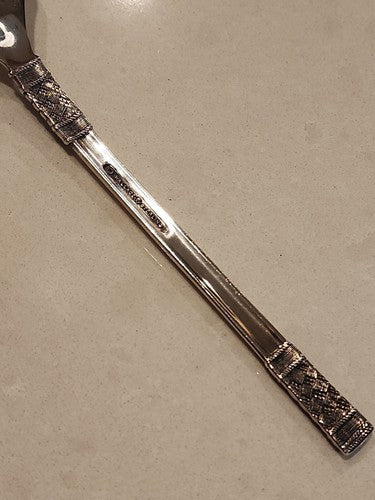 Wallace Sterling AEGEAN WEAVE (1970) Pierced BON BON / NUT SPOON-No Mono