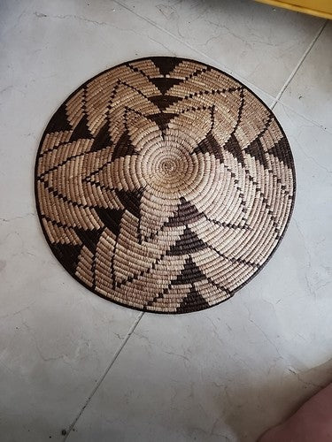 Vintage Hand Woven Basket 14"