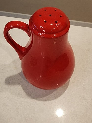 Vintage Chinese Red Hall China Pepper Shaker